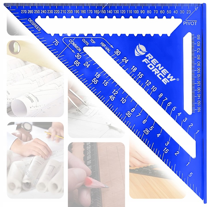 KĄTOWNIK STOLARSKI CIESIELSKI ALUMINIOWY 12" 30x30 PRZYMIAR BUDOWLANY
