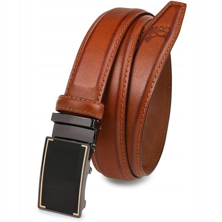 Pasek męski skórzany do spodni automat Beltimore