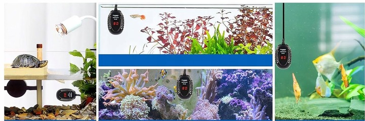 PRZEPŁYWOWA GRZAŁKA DO AKWARIUM 50W Z TERMONSTATEM WYŚWIETLACZ LED