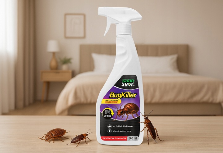 Zabójczy Preparat na Pluskwy Płyn 500ml Środek na Pluskwy BugKiller