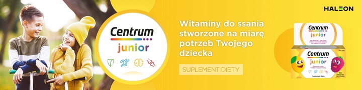 3x Multiwitamina Centrum Junior dla Dzieci minerały witaminy 30 tab +GRATIS