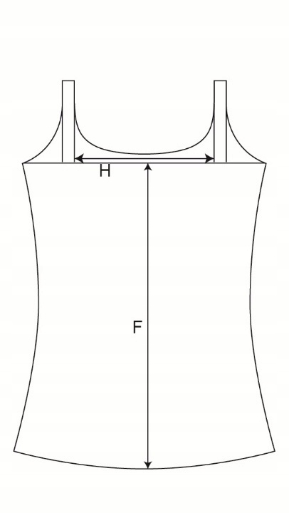 PODKOSZULEK na wąskich ramiączkach damski GŁADKI BAWEŁNIANY - M