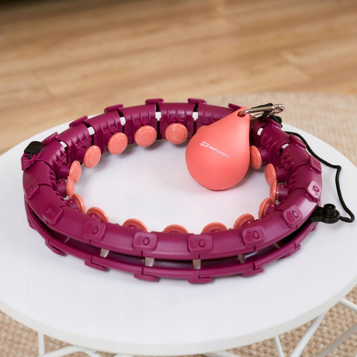 Hula hop odchudzające z wypustkami i obciążeniem regulowane smart