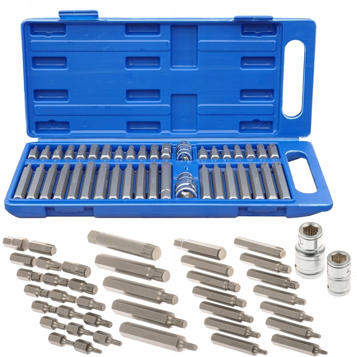 VORFAL ZESTAW BITÓW KLUCZY IMBUS SPLINE TORX 40 EL BITY W WALIZCE V08070