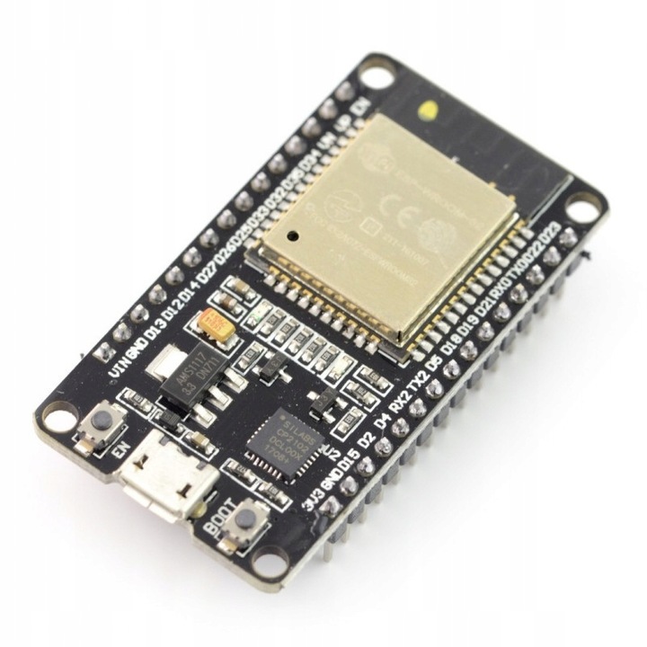 ESP32 30pin, micro-USB, CH9102X, WiFi, Bluetooth. ESP-WROOM-32 DevKitC-v1