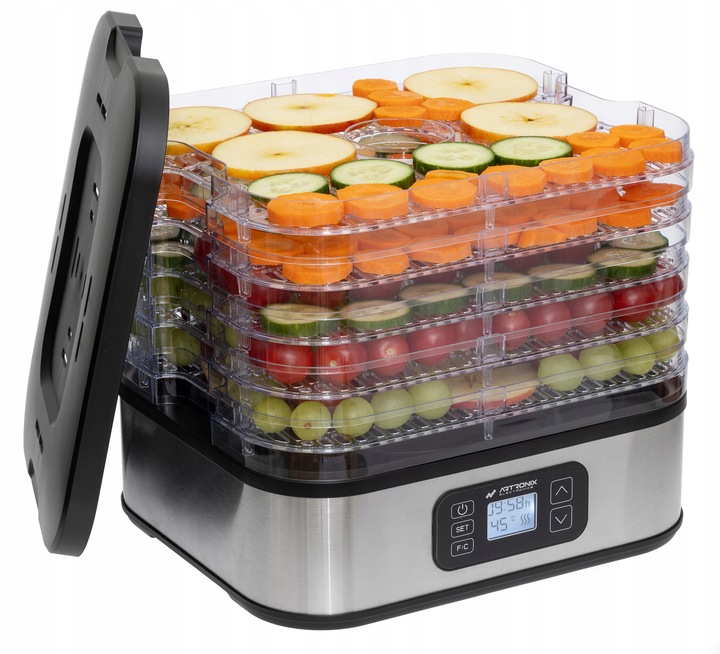 SUSZARKA SPOŻYWCZA DO ŻYWNOŚCI GRZYBÓW ZIÓŁ OWOCÓW WARZYW TIMER! 400W