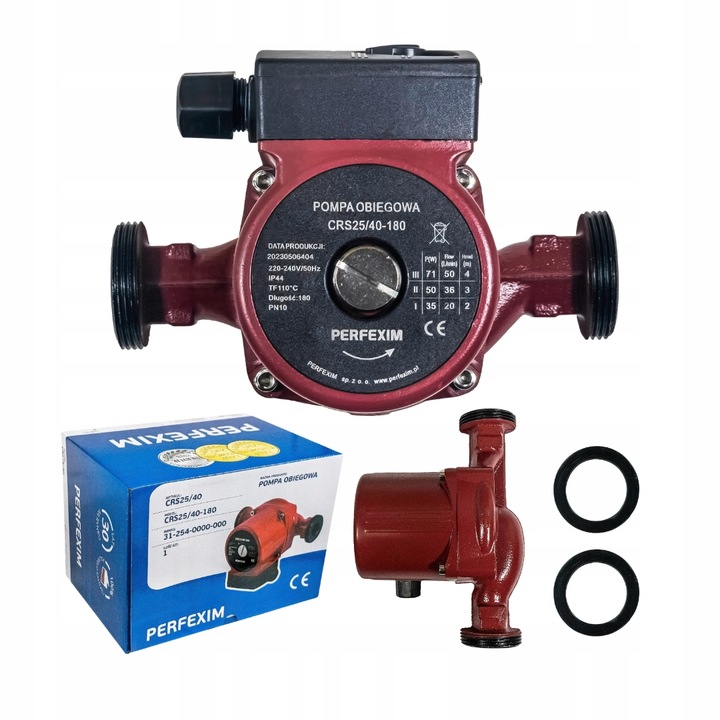 POMPA OBIEGOWA CYRKULACYJNA 3 BIEGOWA 25-40/180 SOLIDNA MOCNA WYDAJNA 230V