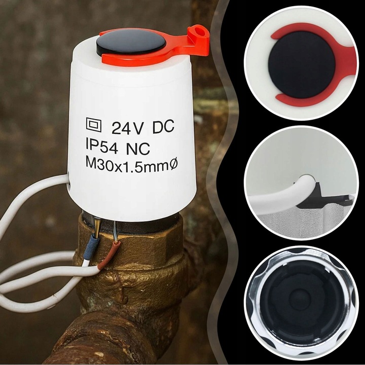 SIŁOWNIK TERMOELEKTRYCZNY DO ROZDZIELACZA ZAWORU M30 x 1.5 24V DC 2