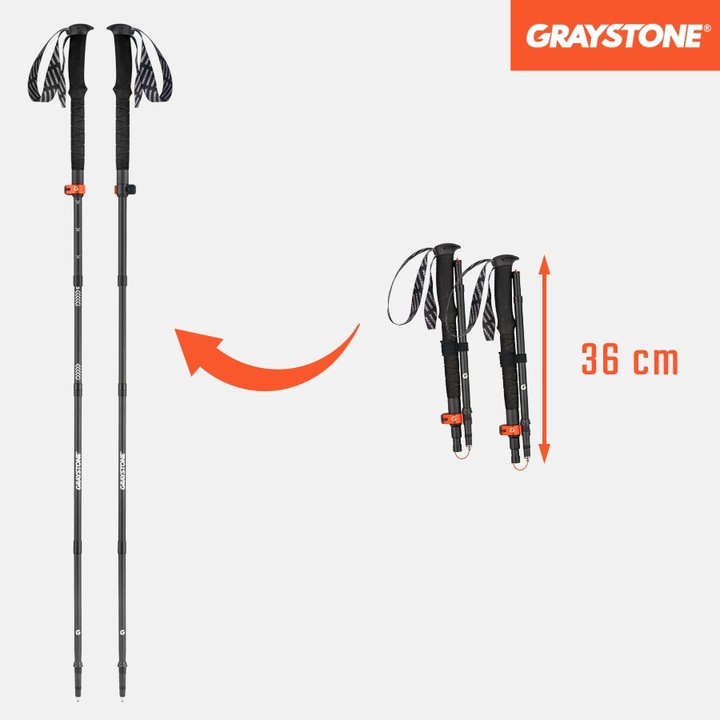 KIJE TREKKINGOWE SKŁADANE KIJKI W GÓRY DO CHODZENIA PO GÓRACH REGULOWANE