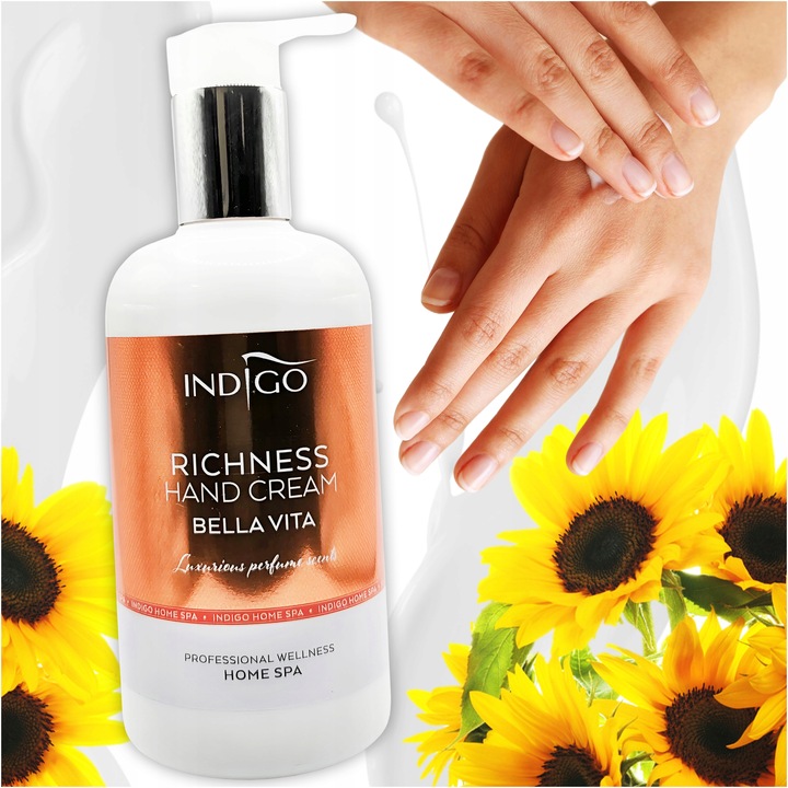 Krem do Rąk Perfumowany Odżywczy Regeneruje Nawilża Bella Vita 300ml Indigo