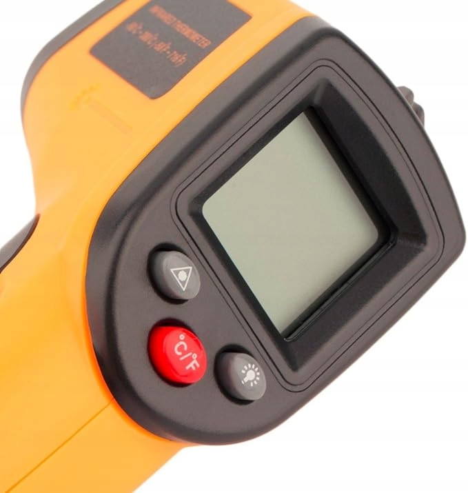 PIROMETR TERMOMETR BEZKONTAKTOWY LASEROWY BEZDOTYKOWY PODCZERWIEŃ -50 +400C