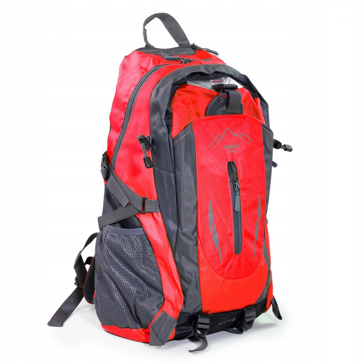 PLECAK TURYSTYCZNY 40L WYCIECZKOWY TREKKINGOWY PODRÓŻNY W GÓRY CZERWONY