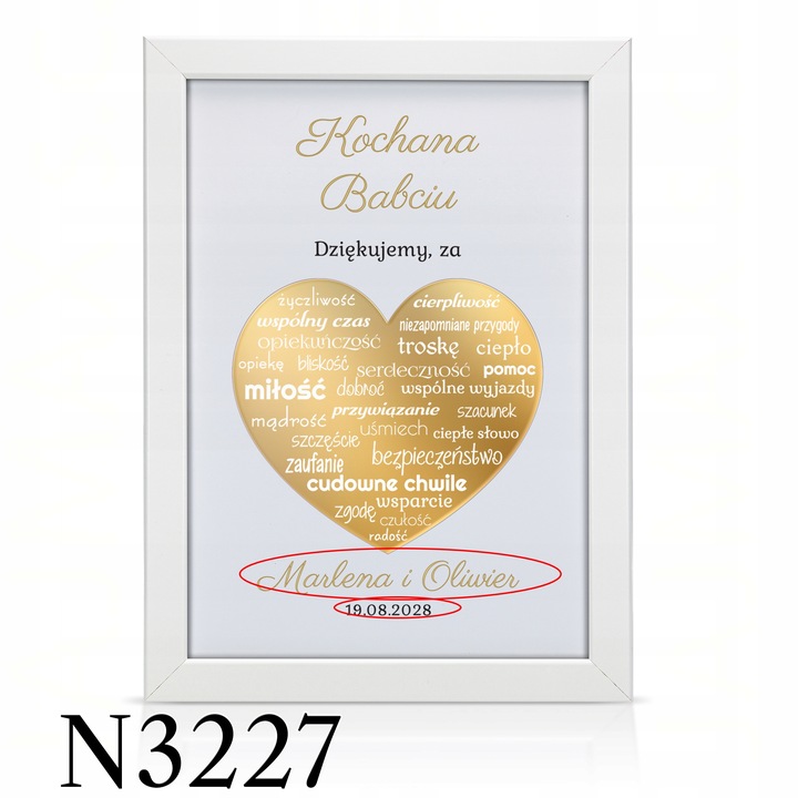 ŚLUBNE PODZIĘKOWANIA DLA RODZICÓW MAMY TATY OBRAZ RAMKA PLAKAT ŚLUB 3D