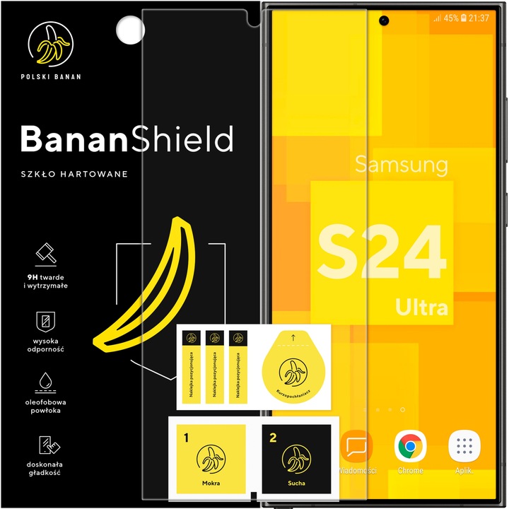 Szkło hartowane 9H BananShield do Samsung Galaxy S24 Ultra