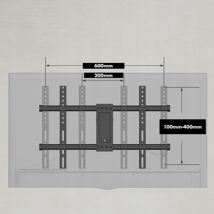 EXTRA MOCNY OBROTOWY UCHWYT DO TELEWIZORA WIESZAK TV 32-85 CALI UNIWERSALNY
