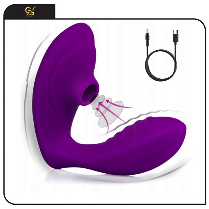 SSĄCY WIBRATOR RUCHOMY JĘZYK DO MINETKI STYMULATOR ŁECHTACZKI 3w1 +