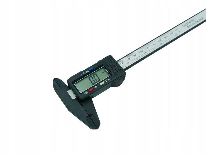 SUWMIARKA ELEKTRONICZNA CYFROWA LCD 150mm 15cm Z WŁÓKNA WĘGLOWEGO -