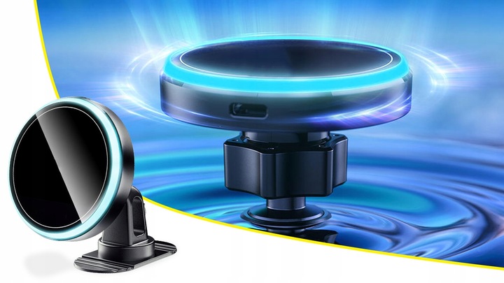 UCHWYT NA TELEFON DO SAMOCHODU ŁADOWARKA INDUKCYJNA SAMOCHODOWA DO MAGSAFE