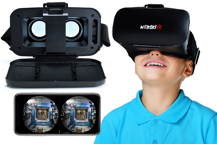 Gogle Webski Virtual Reality V6 + Kontroler BT
