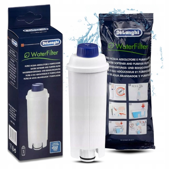 Oryginalny Filtr do Wody Ekspresu DeLonghi DLS C002 SER3017 Wkład