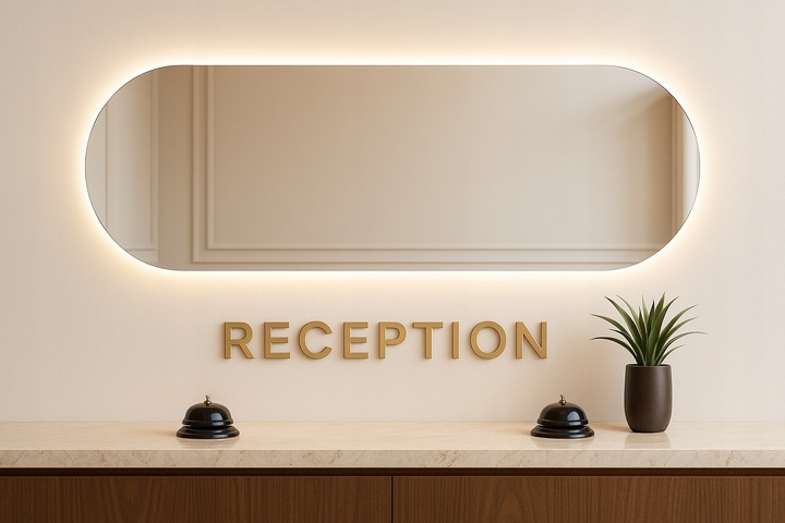 Lustro owalne LED COB łazienkowe, uniwersalne 100x50 cm bez ramy IP 67