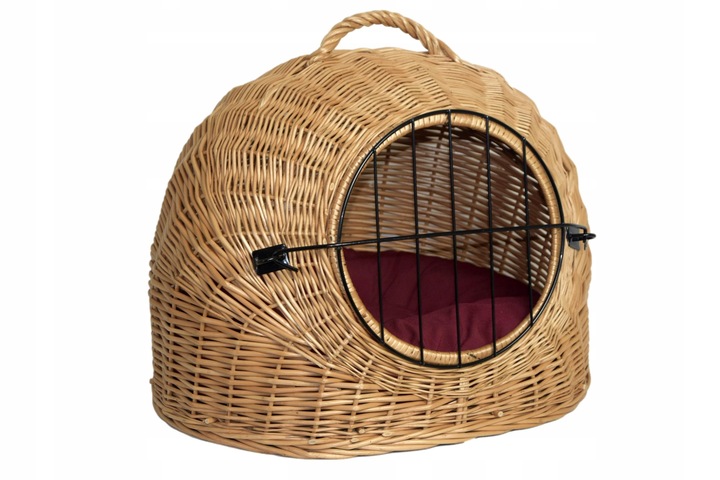 Transporter wiklinowy BUDA dla kota + poduszka