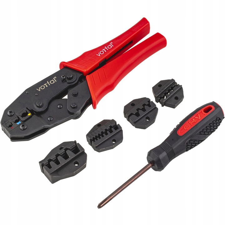 ZACISKARKA PRASKA DO KOŃCÓWEK KABLI KONEKTORÓW 5 MATRYC 0,5 mm² - 35