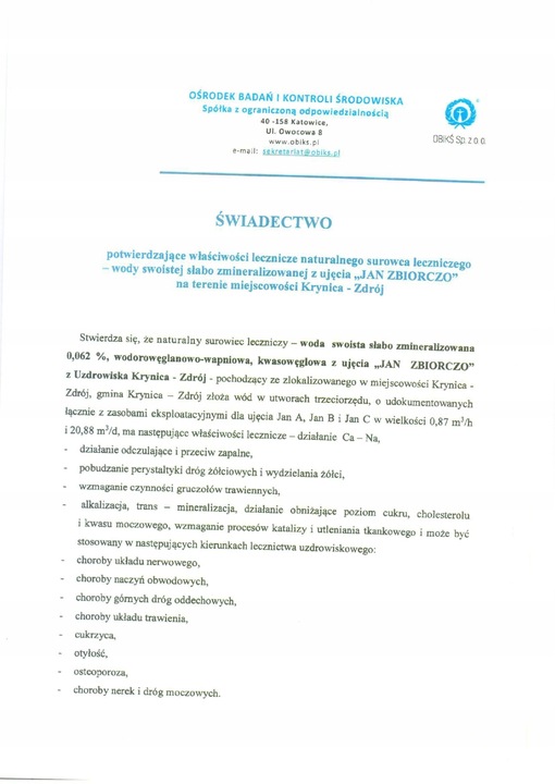 Jan Naturalna woda oczyszczenie 1,5 l x 12 sztuk