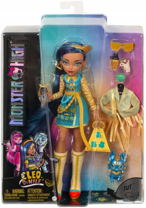 Monster High Cleo De Nile Lalka Modowa Zestaw AKCESORIA HHK54 MATTEL