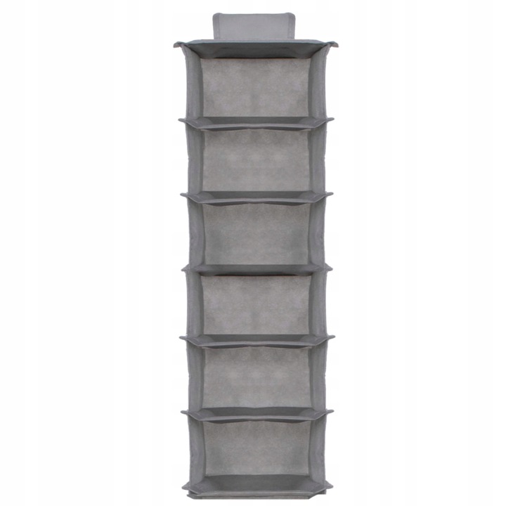 ORGANIZER WISZĄCY DO SZAFY WIESZAK 6 PÓŁEK REGAŁ NA UBRANIA