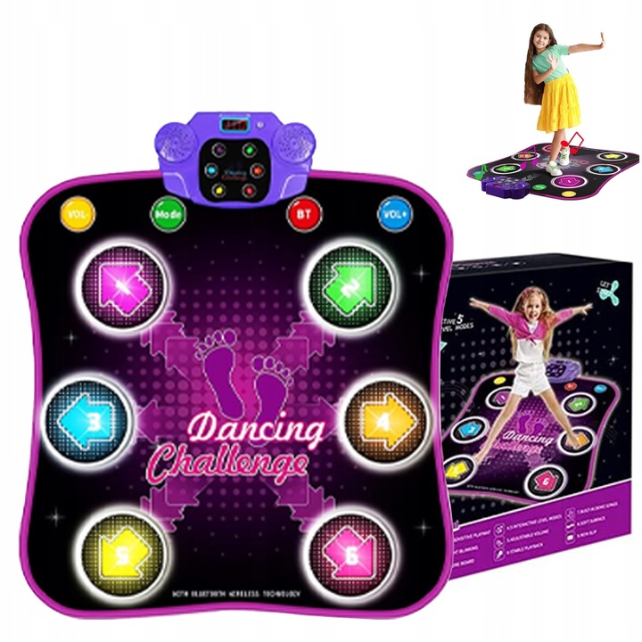 MATA DO TAŃCA INTERAKTYWNA MATA DO TAŃCA RODZIC-DZIECKO BLUETOOTH 5 TRYBY