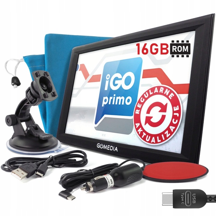 Nawigacja Samochodowa Dla Ciężarówek Ciężarówka TIR GPS 9" iGO Primo