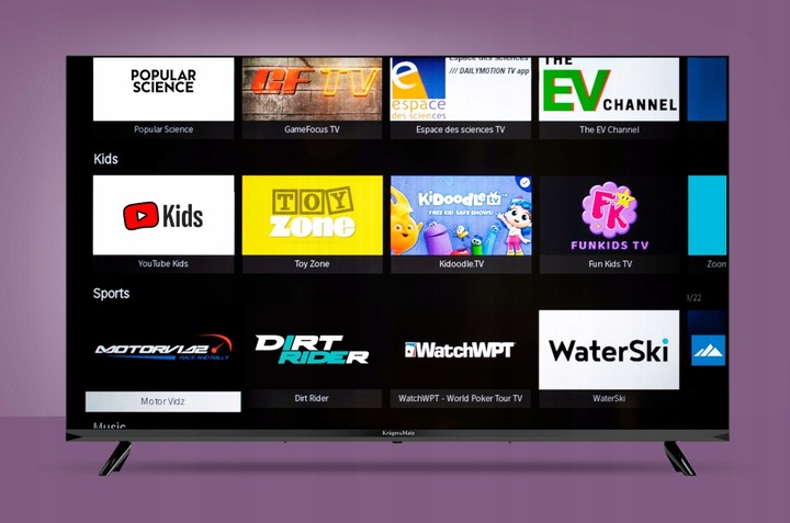 Telewizor Kruger&Matz KM0240FHD-V2 40" FHD SmartTV VIDAA 60Hz DVB-T2