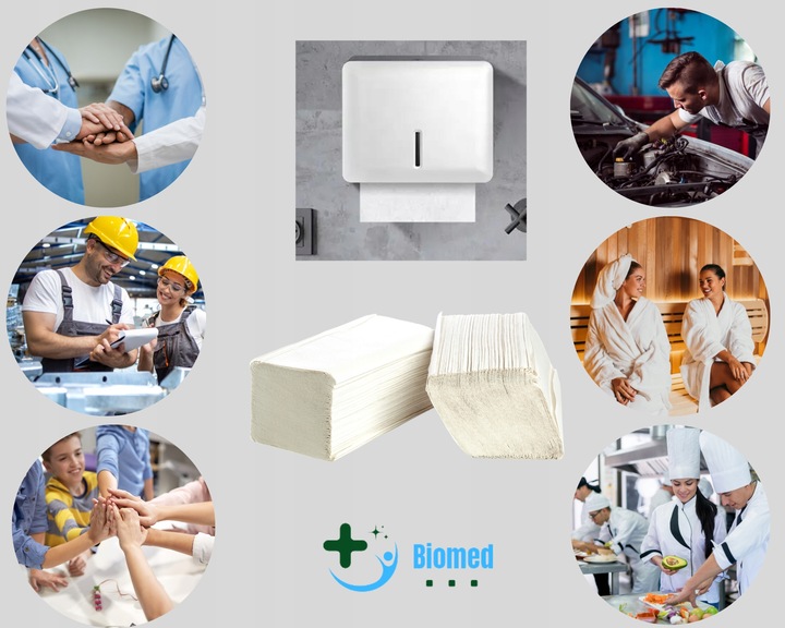 Ręcznik Papierowy ZZ Bio BIAŁY 25g GRUBY CELULOZA 1w 21X23 4000SZT