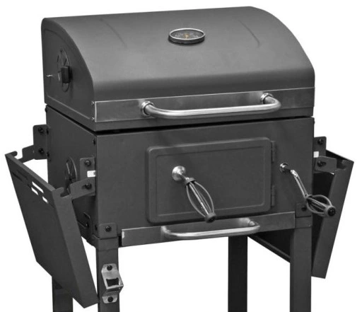 Grill węglowy Riwall Grillorz ogrodowy korbka Pokrywa Pokrowiec Ruszt