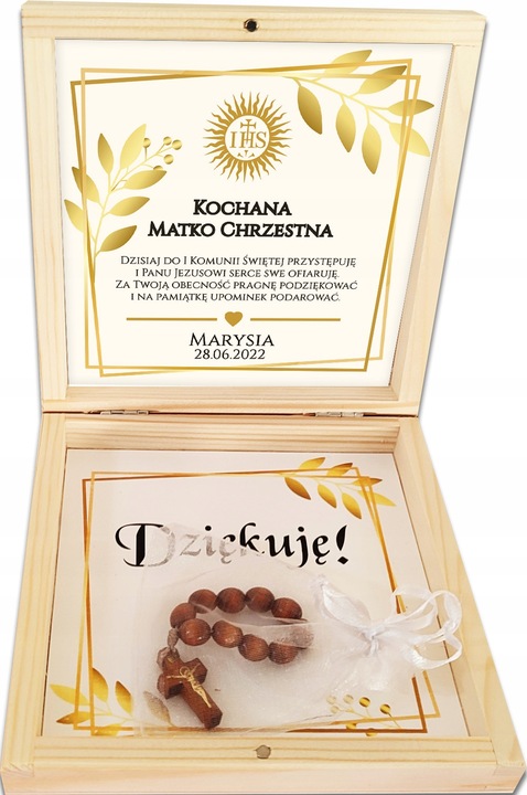 PODZIĘKOWANIE dla Chrzestnych/Dziadków Komunia Św PR 239