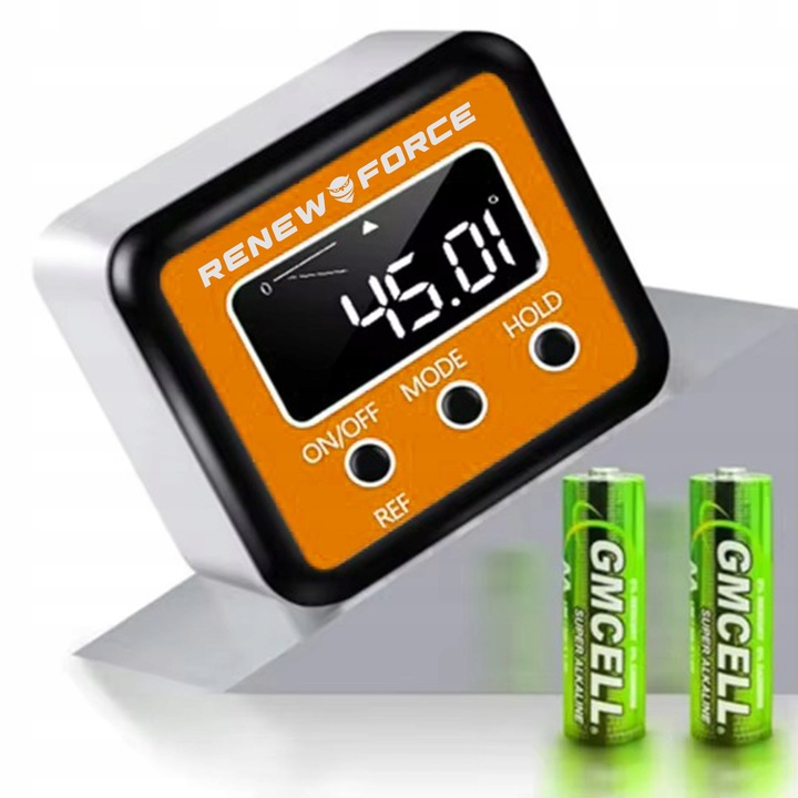 Cyfrowy Miernik Kąta LCD z Magnesem, Kątomierz, Poziomica
