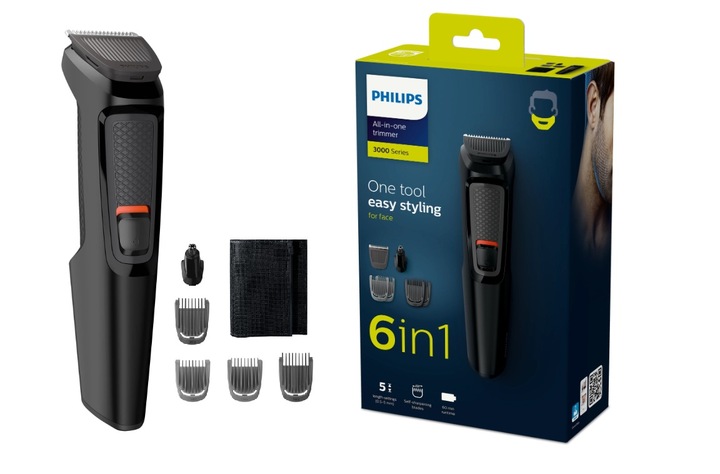 MASZYNKA TRYMER PHILIPS DO WŁOSÓW ZAROSTU BRODY GOLARKA BEZPRZEWODOWA