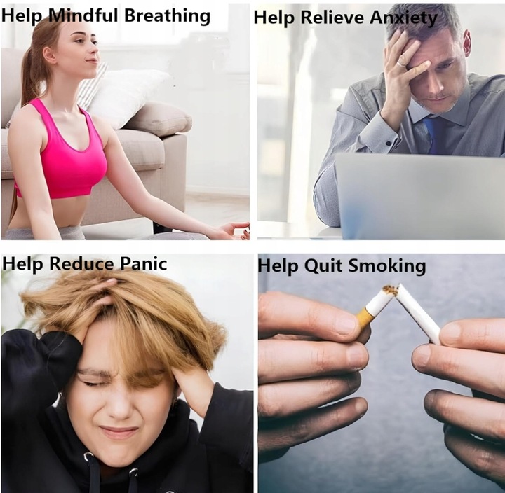 2* Naszyjnik Do Rzucania Palenia Oddechowy Cichy Nie Gwizda STAL