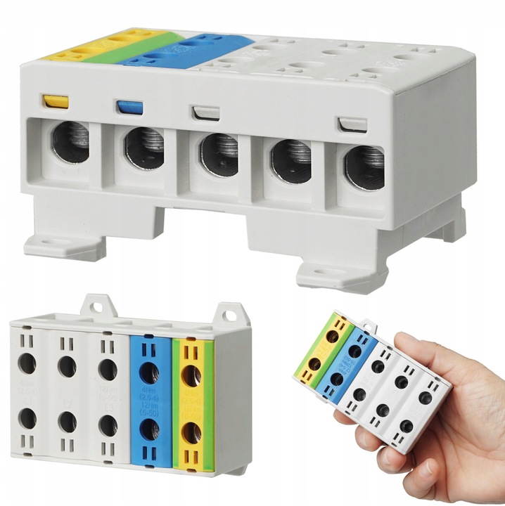 LISTWA ZACISKOWA PIĘCIOPOLOWA 5x16 MM2 (3P+N+PE)