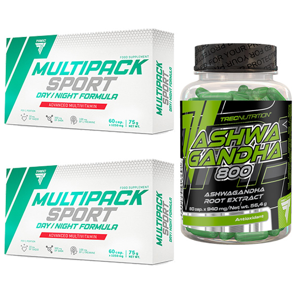 WITAMINY I MINERAŁY DLA SPORTOWCÓW Trec Multipack Sport Day/Night 60 kaps