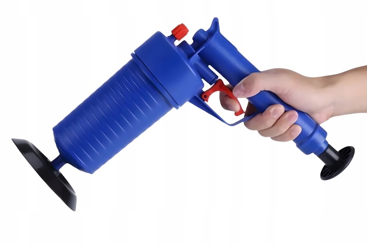 Przepychacz wc udrażniacz rur zlewu pistolet do przepychania toalet kret
