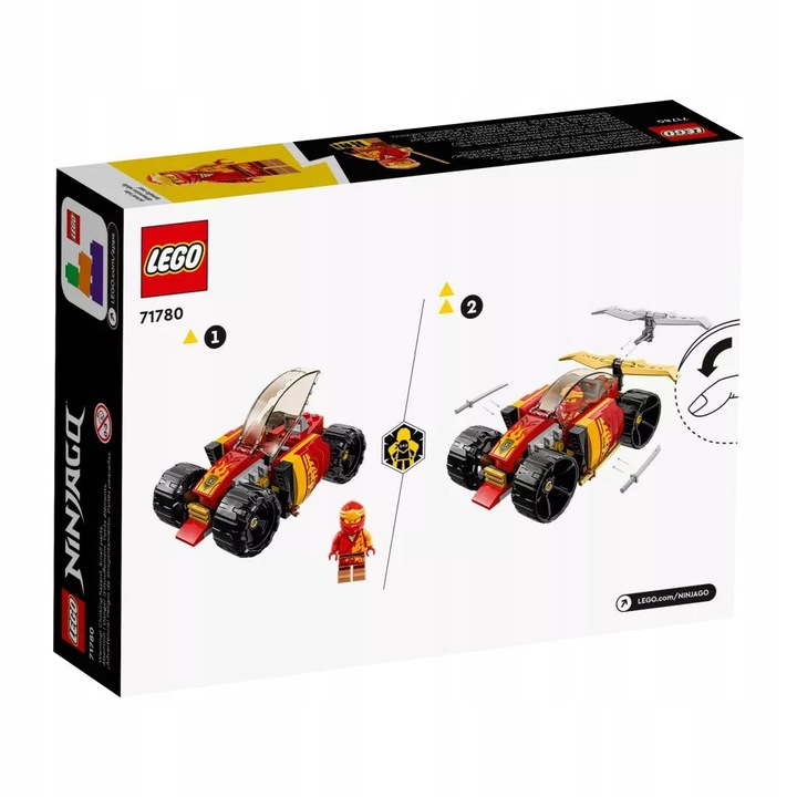 LEGO NINJAGO 6+ SAMOCHÓD AUTO NINJA KAIA EVO 71780