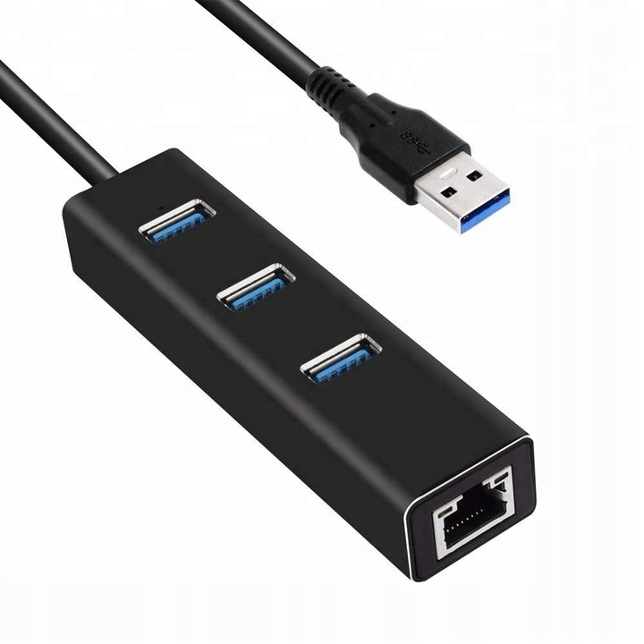KARTA SIECIOWA HUB USB 3.0 GIGABIT LAN 1000Mb RJ45