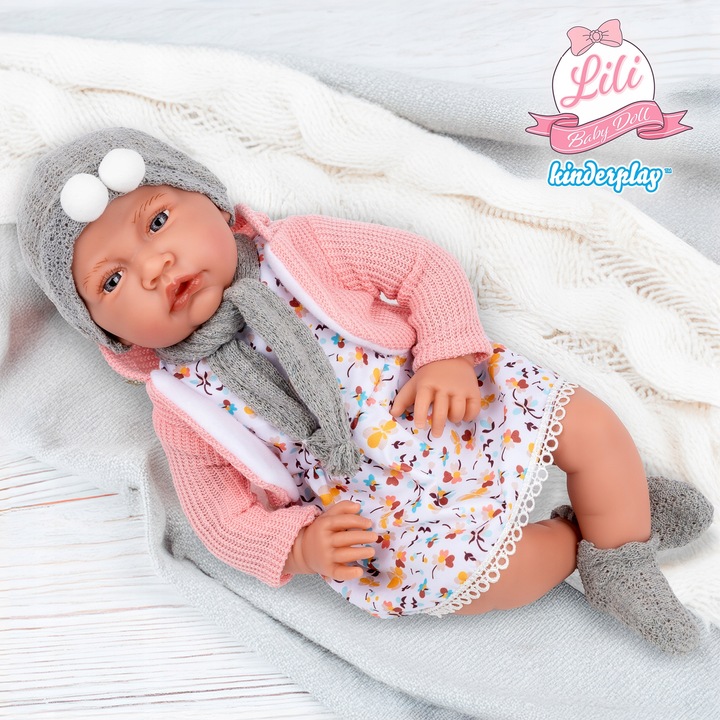 LALKA BOBAS DUŻA INTERAKTYWNA REALISTYCZNA SMOCZEK KINDERPLAY MÓWI 41CM