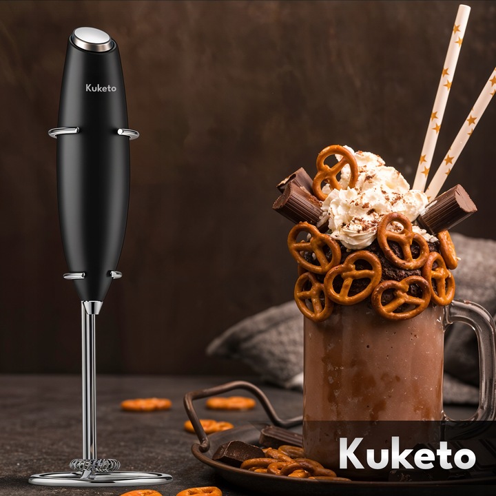 SPIENIACZ DO MLEKA ELEKTRYCZNY RĘCZNY MINI MIKSER UBIJACZ KAWY Z