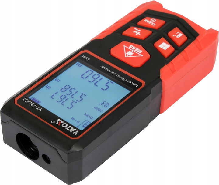 DALMIERZ LASEROWY CYFROWY MIERNIK ODLEGŁOŚCI 50M YATO