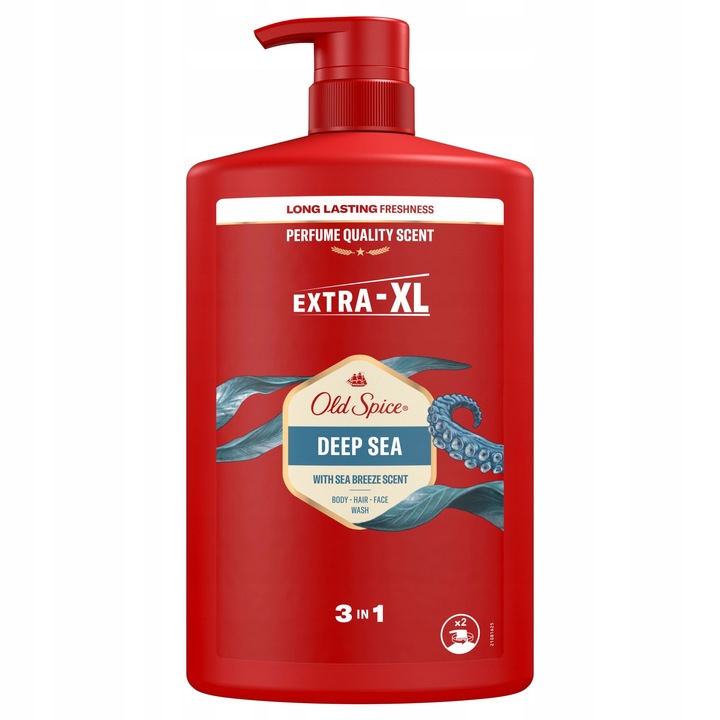 Old Spice Żel pod prysznic pompka 3w1 Deep Sea 1L