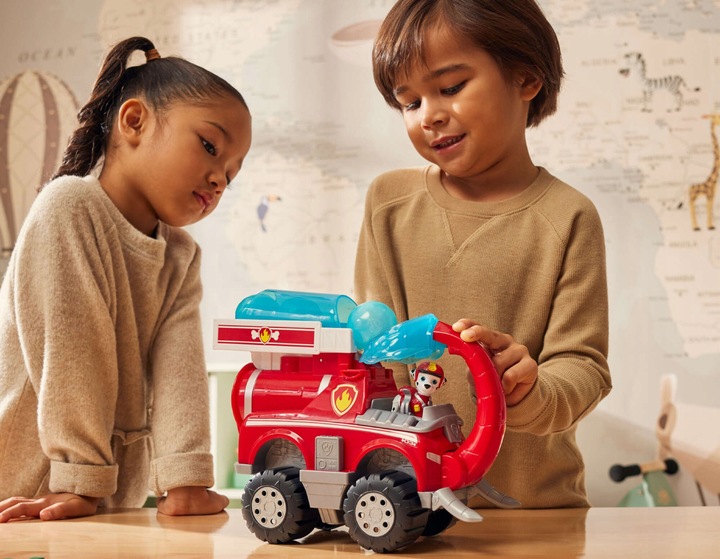 PSI PATROL POJAZD Z DŻUNGLI JUNGLE MARSHALL + FIGURKA CZERWONA DELUXE