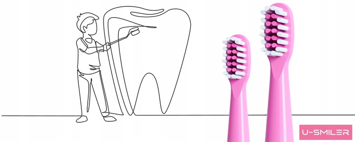 Szczoteczka Soniczna Elektryczna Dla Dzieci Do Zębów 3-12 Lat + 4